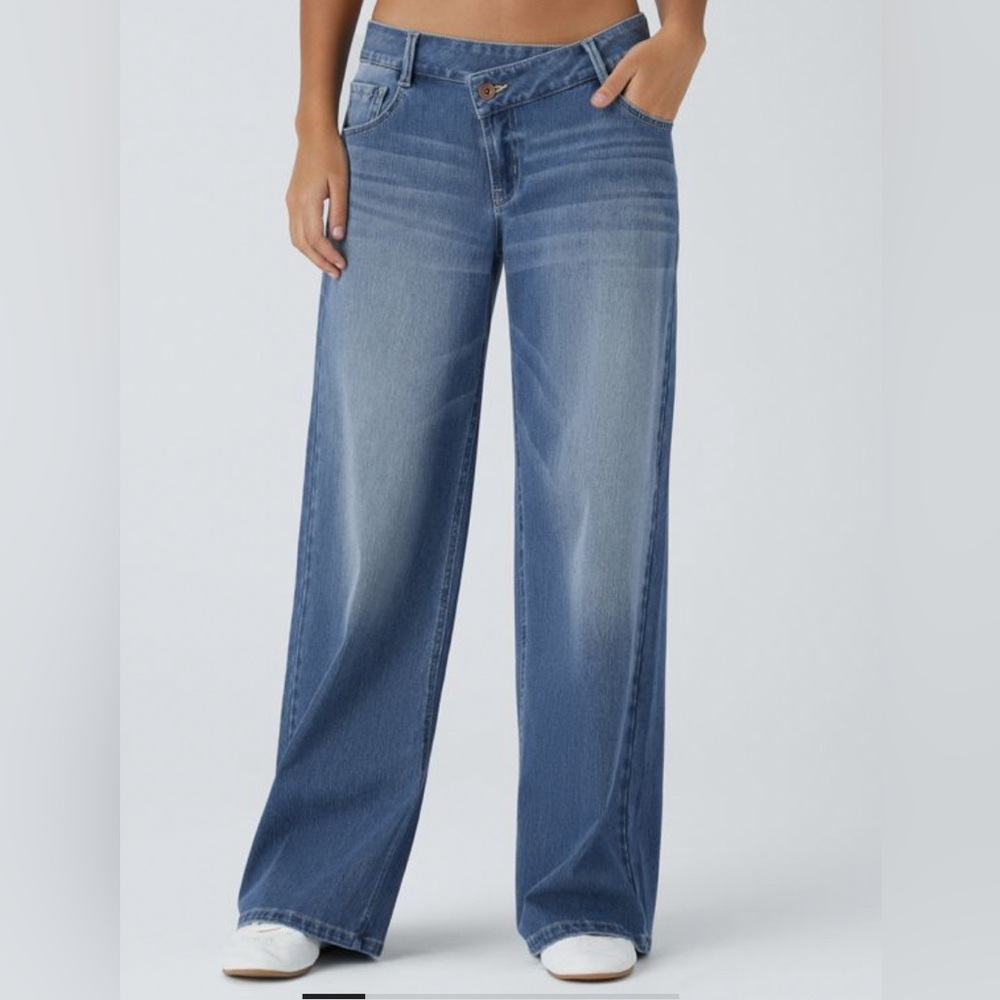Halara Flex Asymmetric Low Rise Jeans